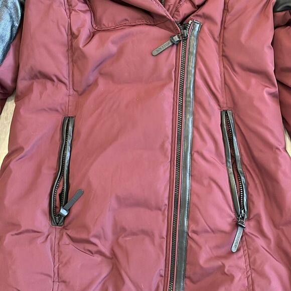 Rudsak Atelier Noir Winter Down Jacket Coat Leather *READ* - Women’s Large - Picture 3 of 16